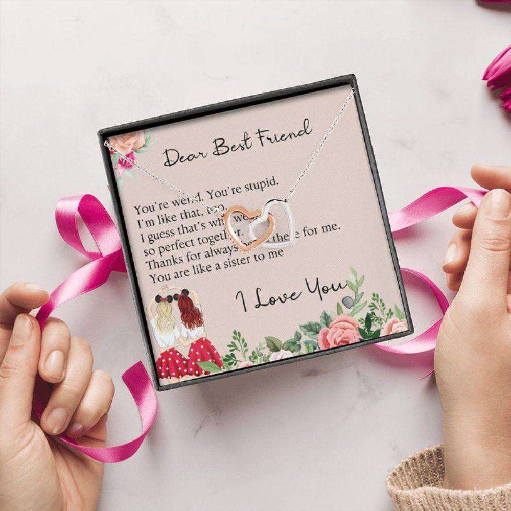 Best Friend Necklace, Dear Best Friend, Like A Sister To Me, Soul Sister, Bridesmaid Gift Necklace Gifts For Friend Rakva