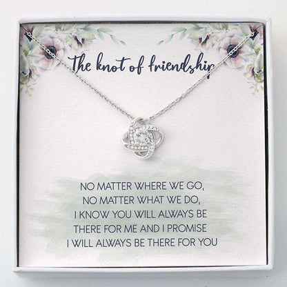 Best Friend Necklace, The Knot Of Friendship Necklace “ Necklace With Gift Box Friendship Day Rakva