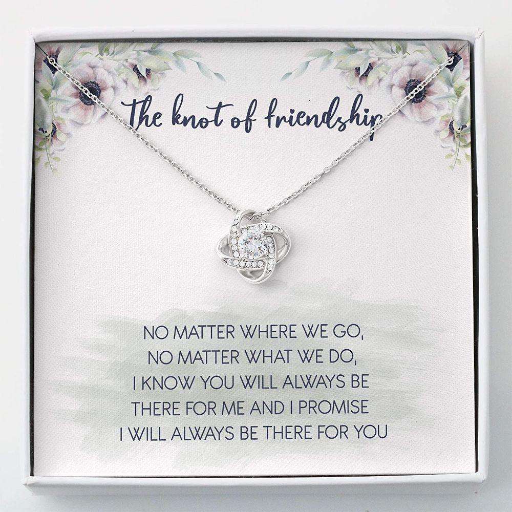 Best Friend Necklace, The Knot Of Friendship Necklace “ Necklace With Gift Box Friendship Day Rakva