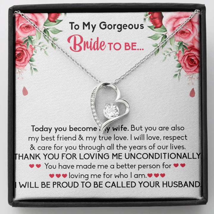 Best Gift For Bride To Be From Groom - Pure Silver Pendant With Message Card Best Sellers Rakva