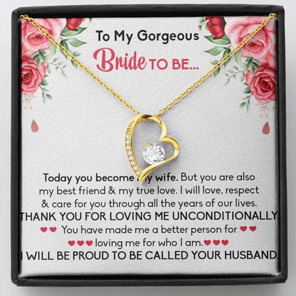 Best Gift For Bride To Be From Groom - Pure Silver Pendant With Message Card Best Sellers Rakva