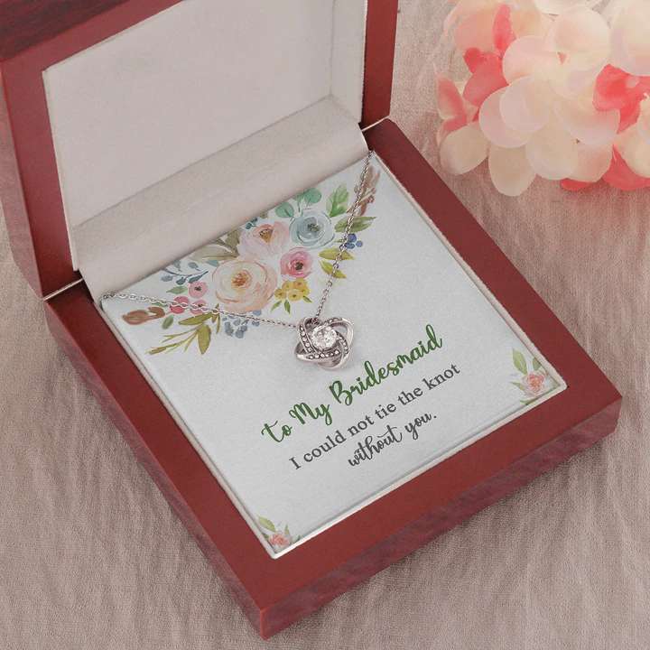 Best Gift For Bridesmaid - Pure Silver Pendant With Message Card Gift For Bride Rakva