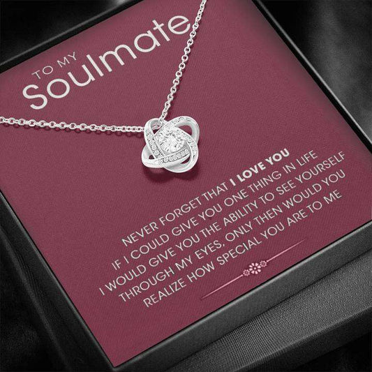 Best Gift For Soulmate - 925 Sterling Silver Love Knot Pendant For Karwa Chauth Rakva