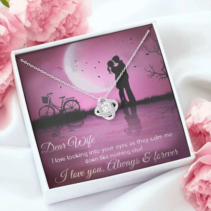 Best Romantic Gift For Wife - 925 Sterling Silver Pendant With Message Card For Karwa Chauth Rakva