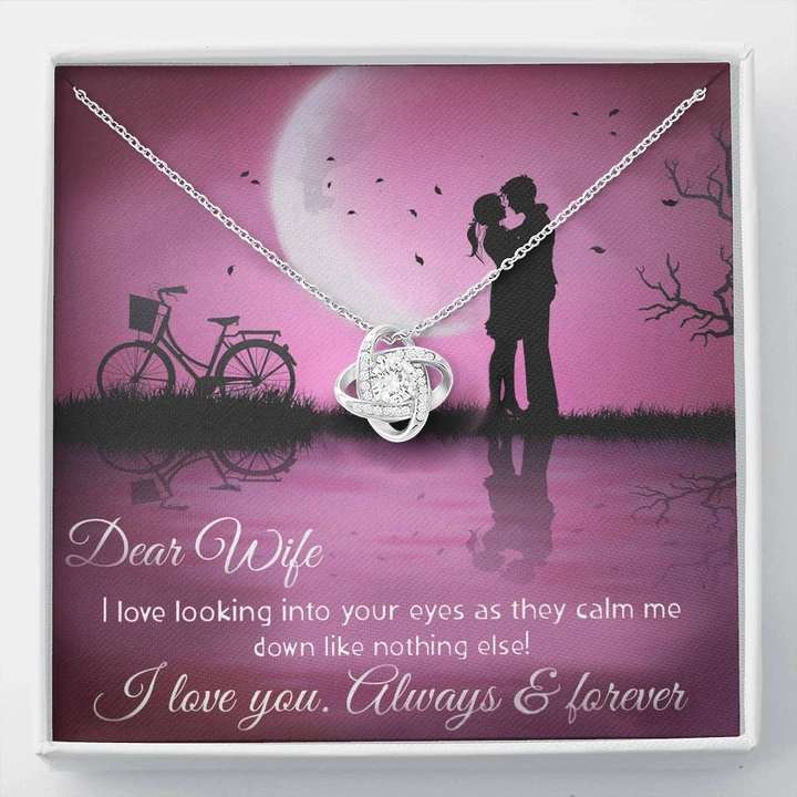 Best Romantic Gift For Wife - 925 Sterling Silver Pendant With Message Card For Karwa Chauth Rakva