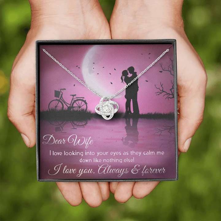 Best Romantic Gift For Wife - 925 Sterling Silver Pendant With Message Card For Karwa Chauth Rakva