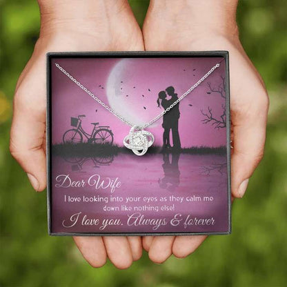 Best Romantic Gift For Wife - 925 Sterling Silver Pendant With Message Card For Karwa Chauth Rakva