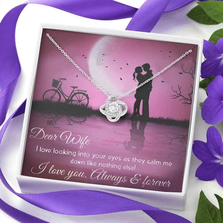 Best Romantic Gift For Wife - 925 Sterling Silver Pendant With Message Card For Karwa Chauth Rakva