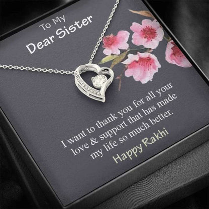 Best Special Raksha Bandhan Gift For Sister - 925 Sterling Silver Pendant Gifts for Sister Rakva