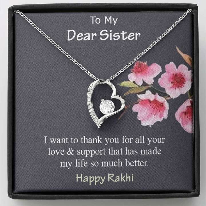 Best Special Raksha Bandhan Gift For Sister - 925 Sterling Silver Pendant Gifts for Sister Rakva
