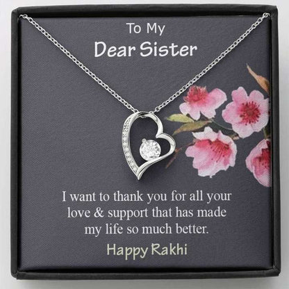 Best Special Raksha Bandhan Gift For Sister - 925 Sterling Silver Pendant Gifts for Sister Rakva