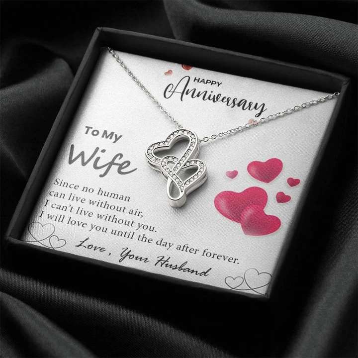 Collana Argento 925 Per Moglie - Ciondolo Cuore Intrecciato I Love You Forever - Regalo Anniversario