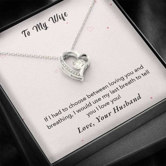 Best Surprise Gift For Wife With Message Card - 925 Sterling Silver Pendant For Karwa Chauth Rakva