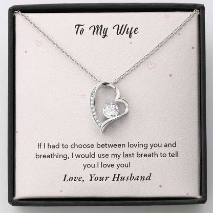 Best Surprise Gift For Wife With Message Card - 925 Sterling Silver Pendant For Karwa Chauth Rakva