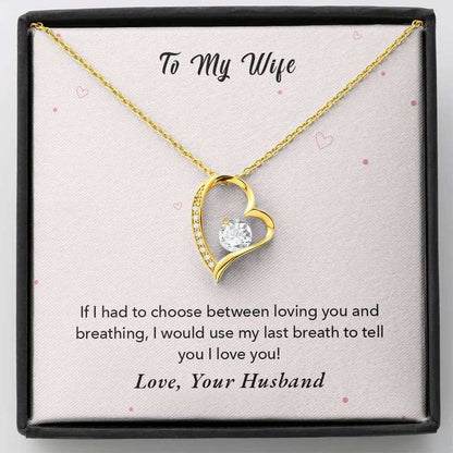 Best Surprise Gift For Wife With Message Card - 925 Sterling Silver Pendant For Karwa Chauth Rakva