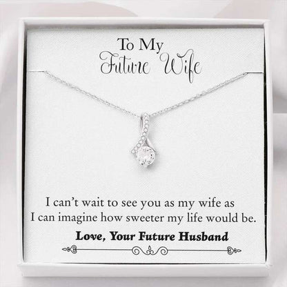 Best Unique Gift For Wife-To-Be - Pure Silver Pendant & Message Card | Combo Gift Box For Karwa Chauth Rakva