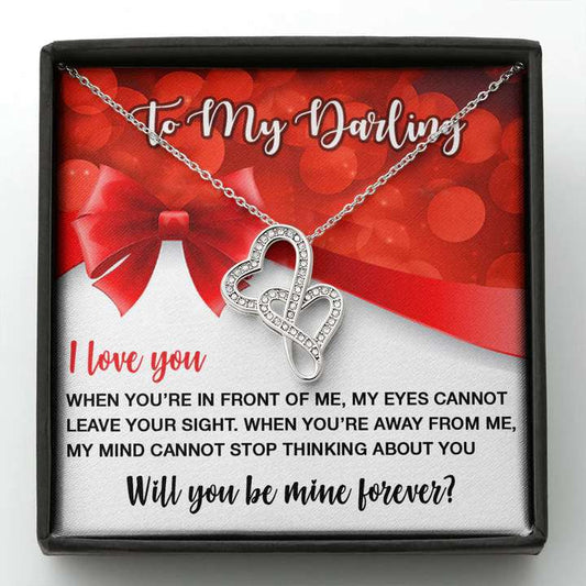 Best Unique Propose Gift For Her - Pure Silver Pendant With Message Card Gifts For Friend Rakva