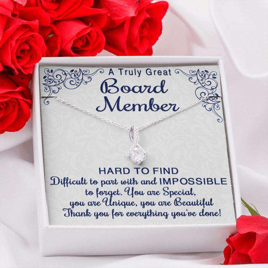 Board Member Necklace Gift For Women, Board Member Appreciation, Necklace For Board Member Female, Corporate, Business, School Gift Thank You Gift Rakva