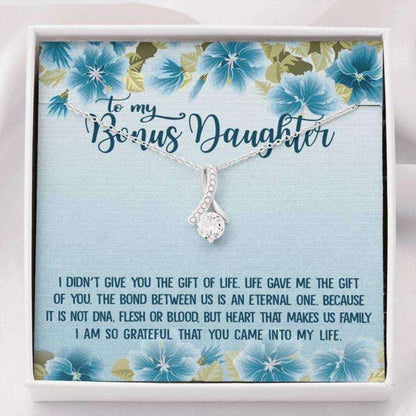 Bonus Daughter Necklace, To My Bonus Daughter Necklace Gift Dughter's Day Rakva