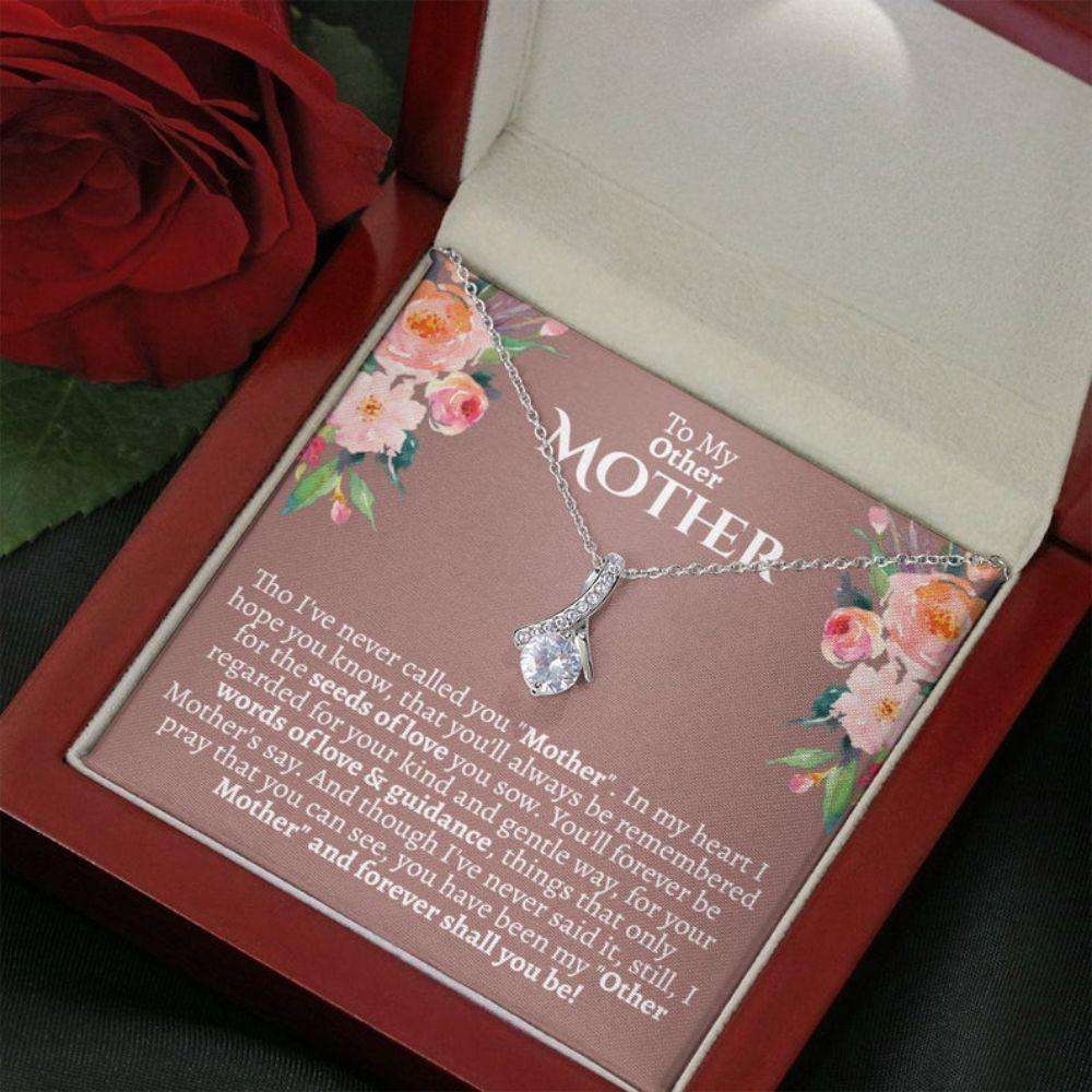 Bonus Mom Necklace, Other Mother Necklace, Gift For Second Mom, Mother-In-Law, Bonus Mom Gifts for Mother (Mom) Rakva