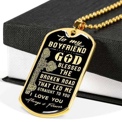 Boyfriend Dog Tag Custom Picture, I Love You Always And Forever Dog Tag Necklace For Boyfriend Gifts For Boyfriend Rakva