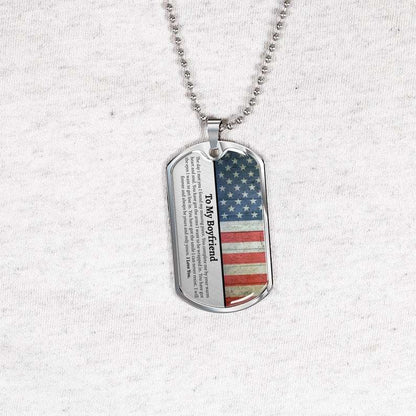 Boyfriend Dog Tag Necklace, Gifts For Boyfriend Birthday, Gift For Boyfriend, Boyfriend Anniversary, Boyfriend Who Has Everything Father's Day Rakva