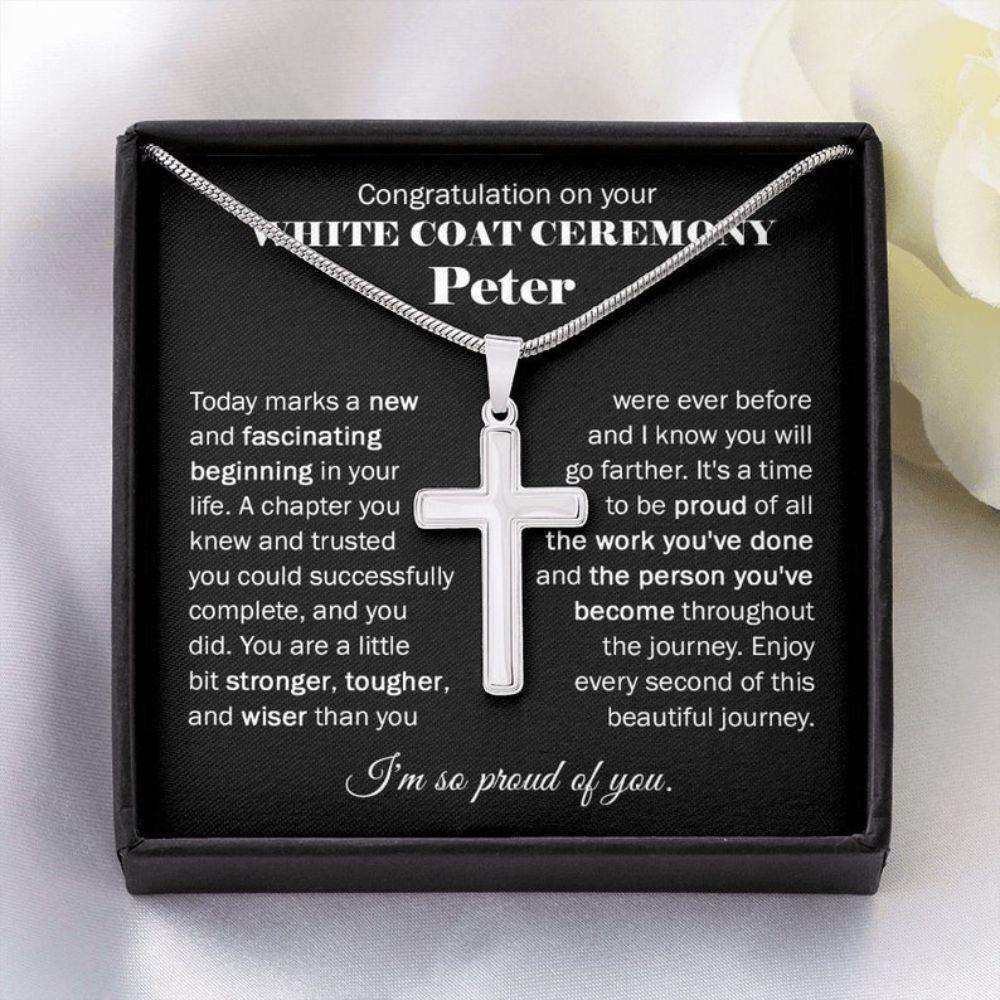 Boyfriend Necklace, Friend Necklace, White Coat Ceremony Gift For Him, Medical School Graduation Gift Gifts For Boyfriend Rakva