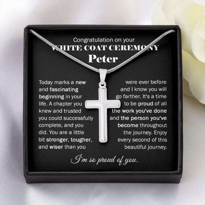 Boyfriend Necklace, Friend Necklace, White Coat Ceremony Gift For Him, Medical School Graduation Gift Gifts For Boyfriend Rakva