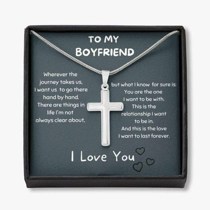 Boyfriend Necklace, Gift For Boyfriend, Cross Necklace For Man, Gift For Him, Boyfriend Birthday Anniversary Necklace Gift Gifts For Boyfriend Rakva