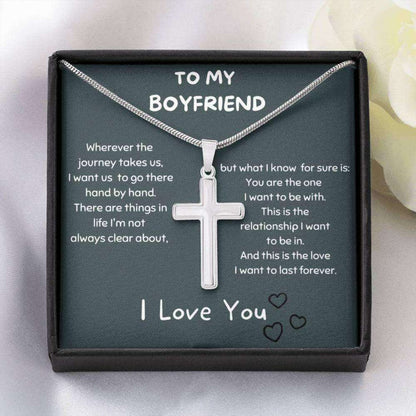 Boyfriend Necklace, Gift For Boyfriend, Cross Necklace For Man, Gift For Him, Boyfriend Birthday Anniversary Necklace Gift Gifts For Boyfriend Rakva