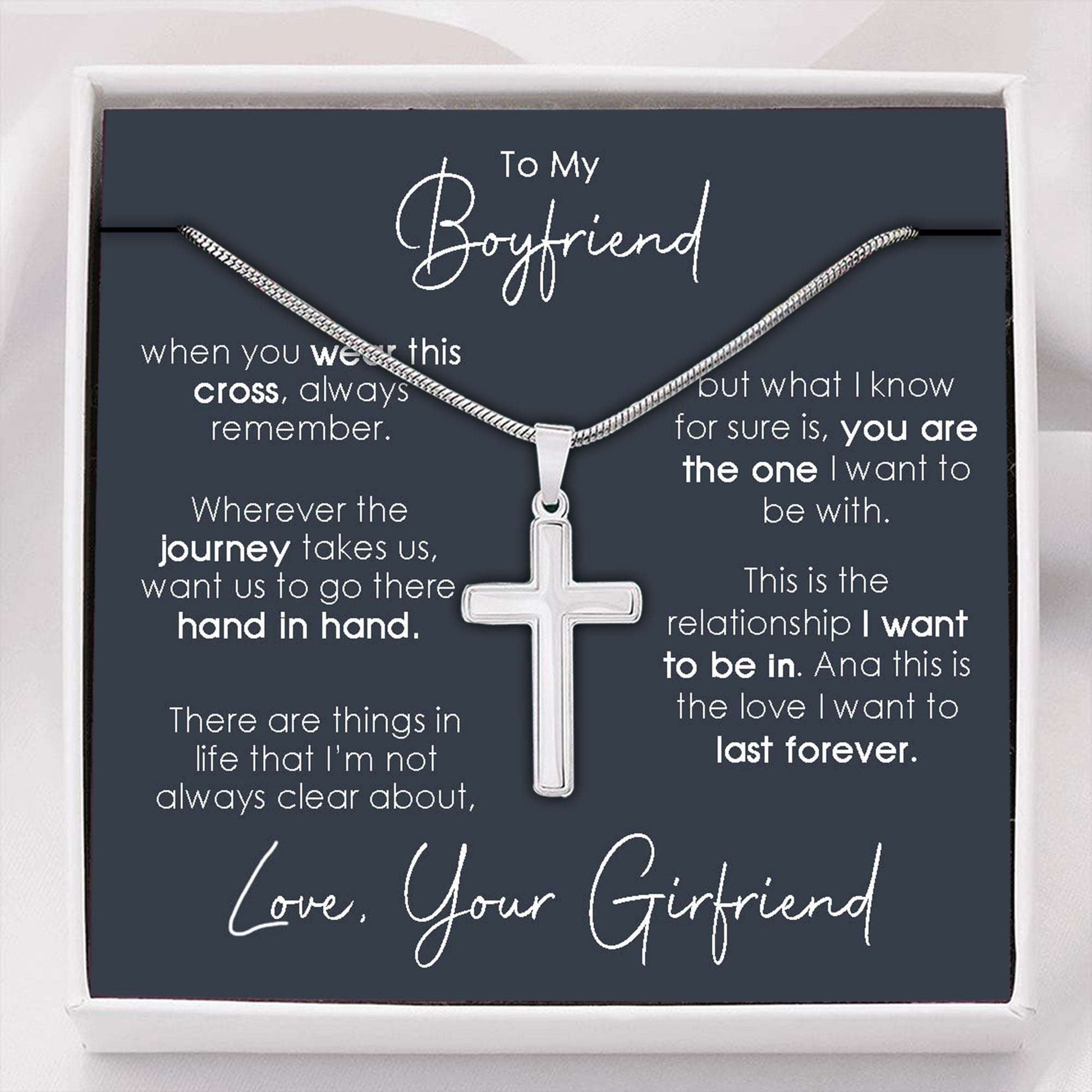Boyfriend Necklace, Necklace Gift For Boyfriend, Boyfriend Birthday Anniversary Thoughtful Gifts Gifts For Boyfriend Rakva
