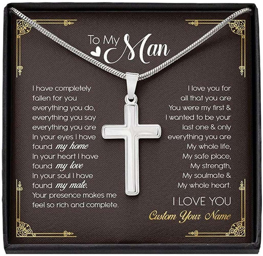 Boyfriend Necklace, To My Man My Boyfriend Necklace Gift “ You Are My Soulmate Gifts For Boyfriend Rakva