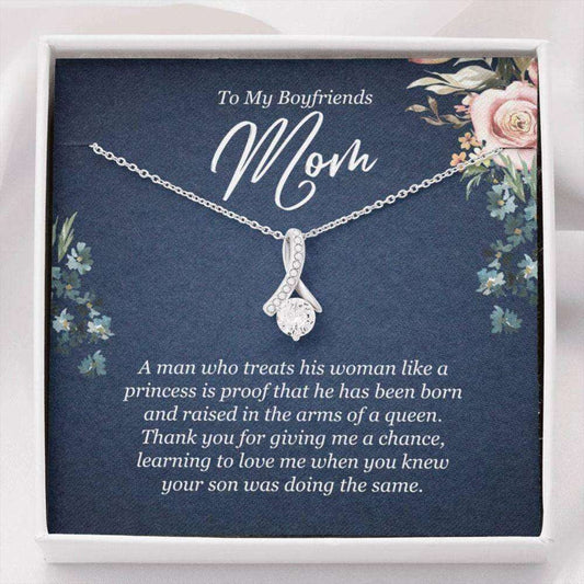 Boyfriend’S Mom Necklace, To My Boyfriends Mom Necklace “ Birthday Gift For Boyfriend?S Mom Gifts for Mother (Mom) Rakva