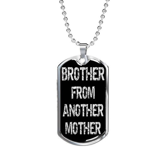Brother Dog Tag Custom Picture, Brother From Another Mother Dog Tag Necklace For Family Gifts For Brother Rakva