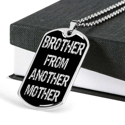 Brother Dog Tag Custom Picture, Brother From Another Mother Dog Tag Necklace For Family Gifts For Brother Rakva
