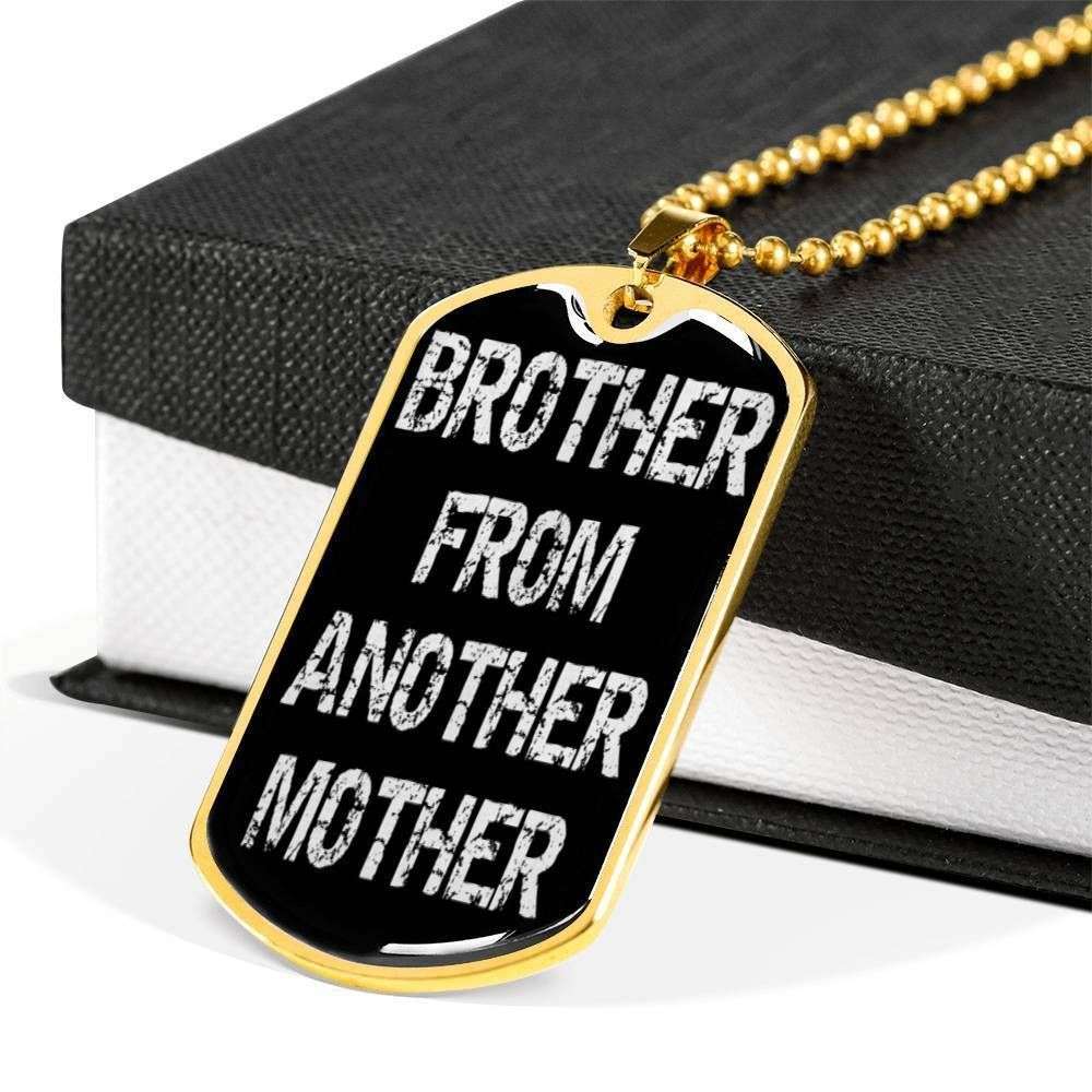 Brother Dog Tag Custom Picture, Brother From Another Mother Dog Tag Necklace For Family Gifts For Brother Rakva