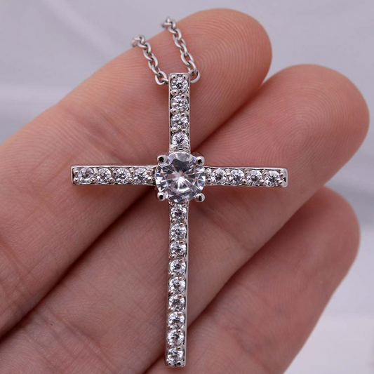 Divine Symbol: Cross Pure Silver Pendant With Chain