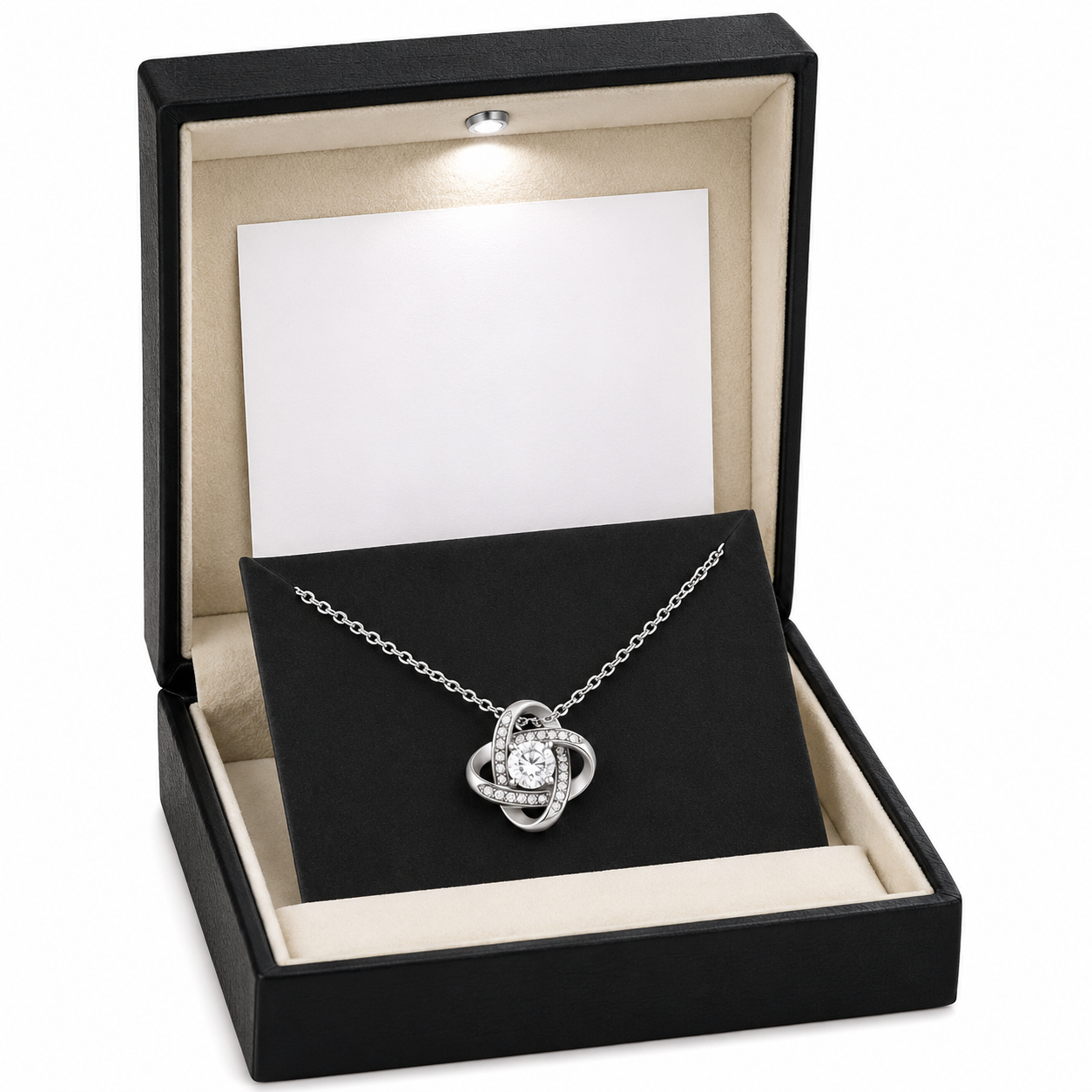 Rakva 925 Sterling Silver Wife Necklace, To My Wife Love Knot Pendant, Romantic Gift for Wife