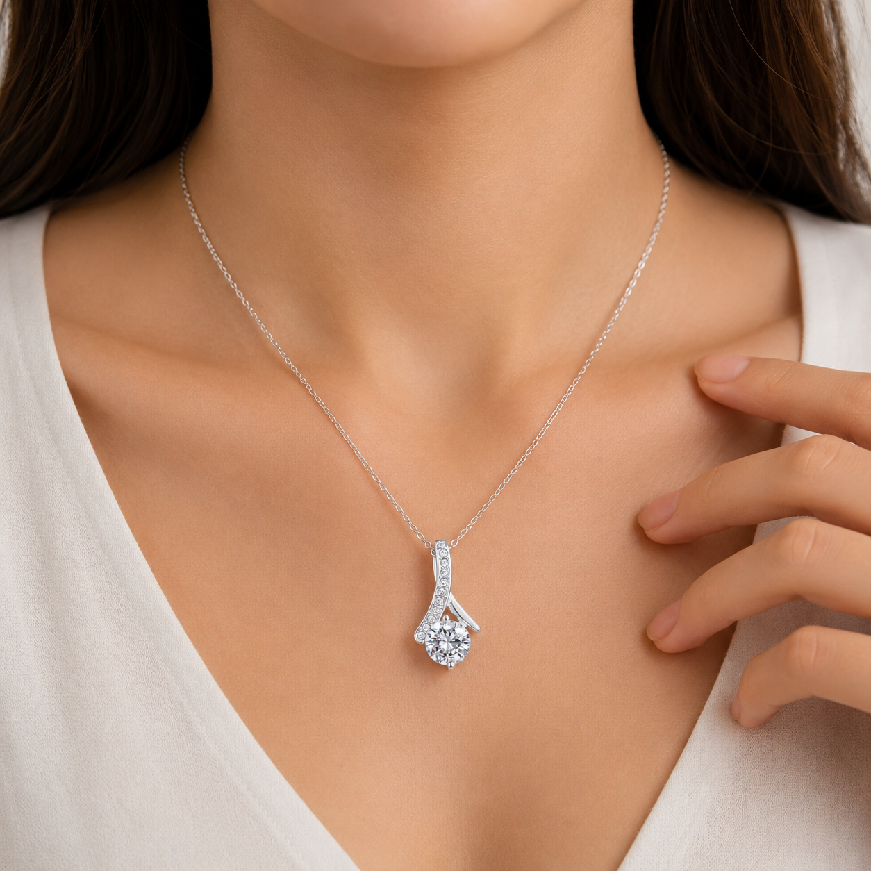 Rakva 925 Sterling Silver Birthday Necklace for Mom – Happy Birthday Mom Jewelry Gift from Daughter Son, Heartfelt Mother’s Birthday Gift