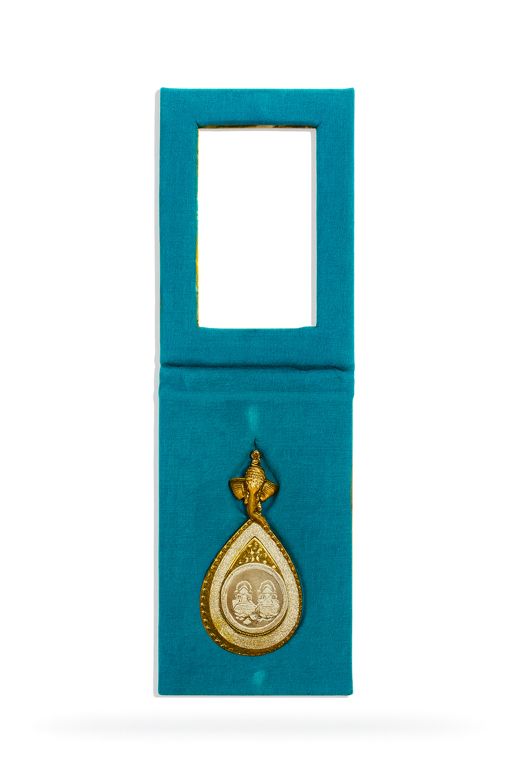 999.9 Purity Ganesh Lakshmi ji Silver Coins With Pink flower Diwali Gift Wrap For Birthday and Marriage Anniversary (Copy) Rakva