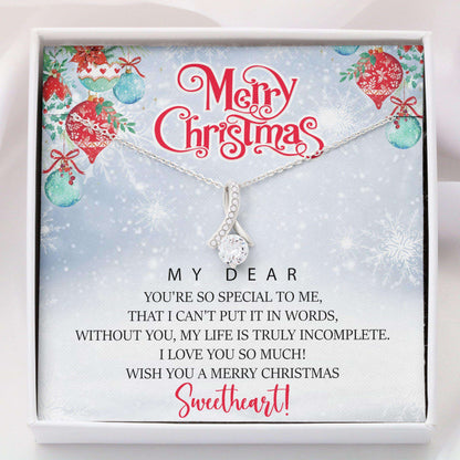 Christmas Necklace, Alluring Beauty “ Merry Christmas To My Dear Necklace Christmas Day Rakva