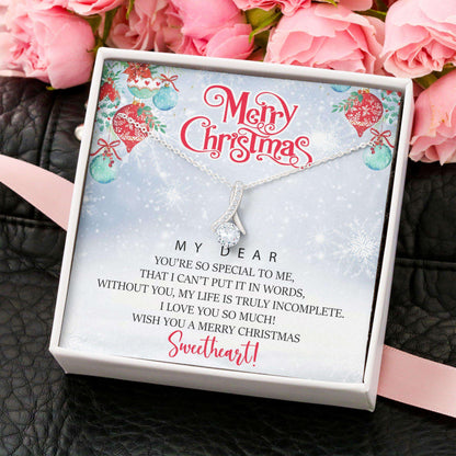 Christmas Necklace, Alluring Beauty “ Merry Christmas To My Dear Necklace Christmas Day Rakva