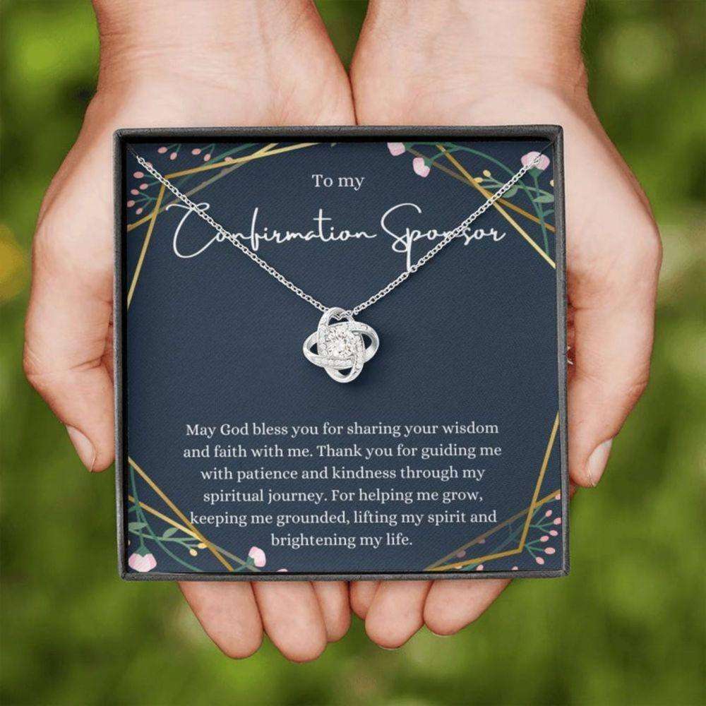 Confirmation Sponsor Necklace, Gifts For Sponsors Religious Thank You Gift, Catholic Sponsor Rakva