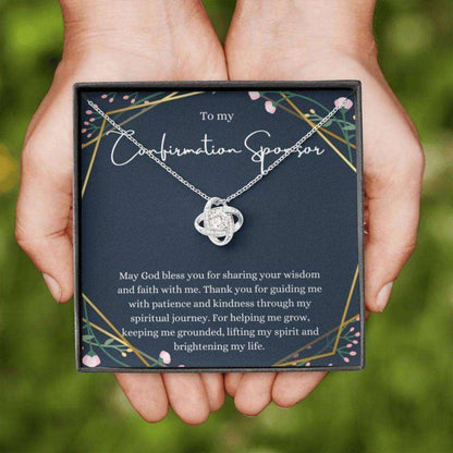 Confirmation Sponsor Necklace, Gifts For Sponsors Religious Thank You Gift, Catholic Sponsor Rakva