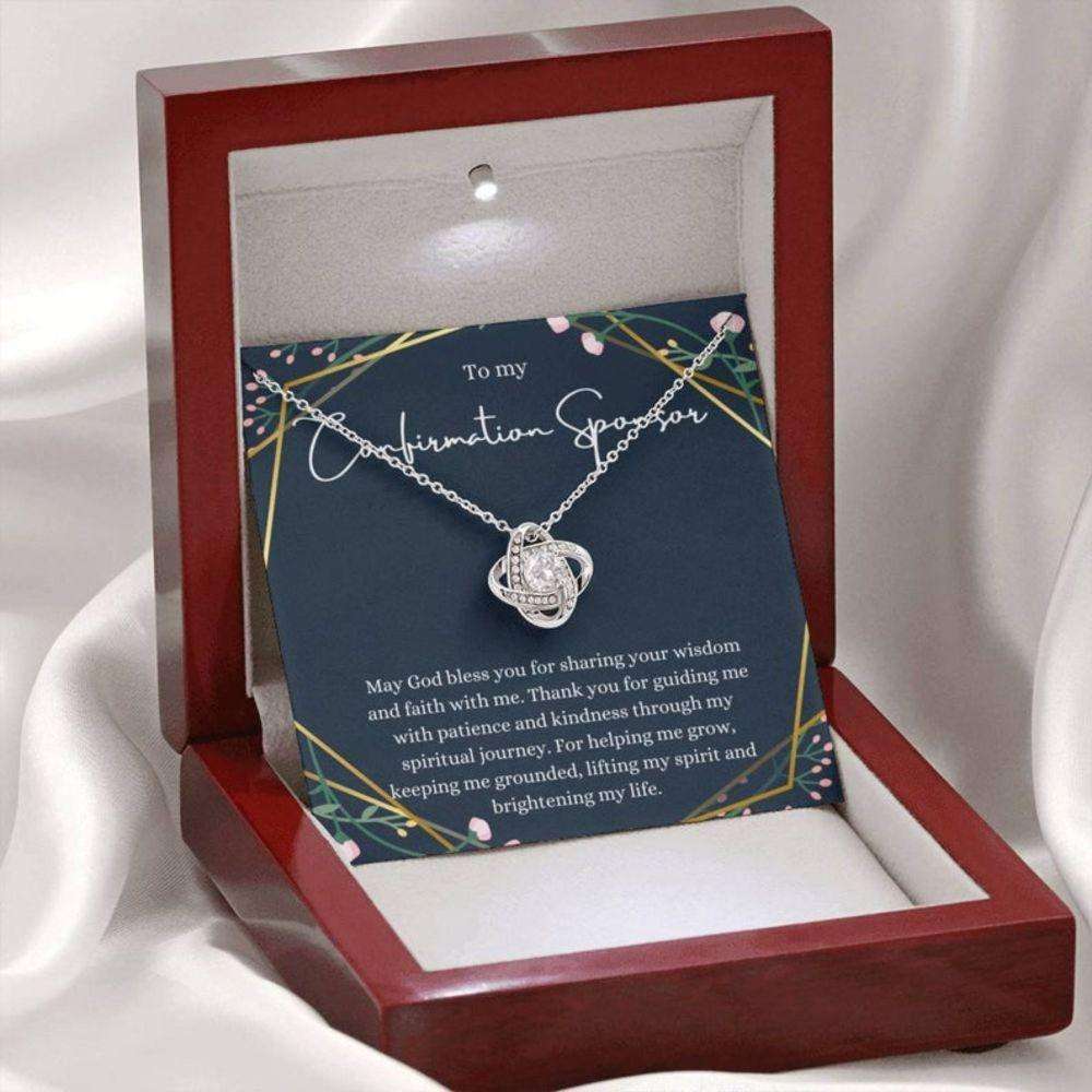 Confirmation Sponsor Necklace, Gifts For Sponsors Religious Thank You Gift, Catholic Sponsor Rakva