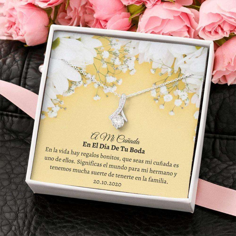 Cunada Necklace Wedding Gift “ Spanish Bride Gift Necklace “ Love Future Cunada “ Cunada Wedding Day “ Tarjeta Boda Gift For Bride Rakva