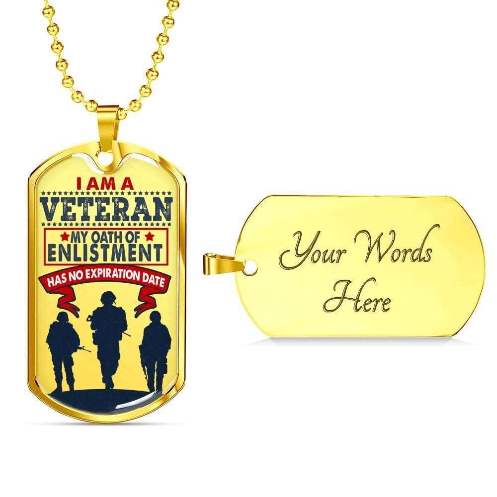 Custom Gift For Veteran’S Dog Tag Military Chain Necklace Dog Tag Rakva