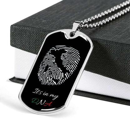 Custom Italy In My Dna Dog Tag Military Chain Necklace Dog Tag Rakva