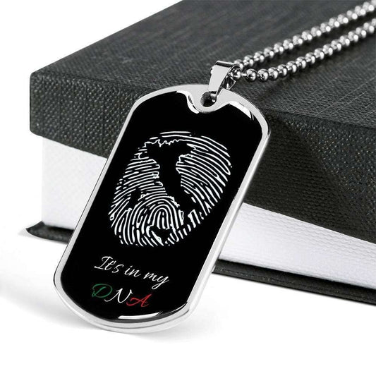 Custom Italy In My Dna Dog Tag Military Chain Necklace Dog Tag Rakva
