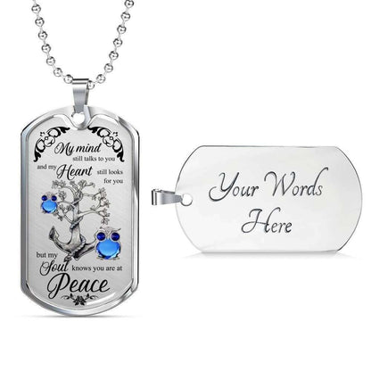 Custom Owl Anchor Tree Of Life Dog Tag Military Chain Necklace For Women Dog Tag Rakva